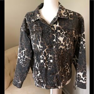 Animal Print Jean Jacket